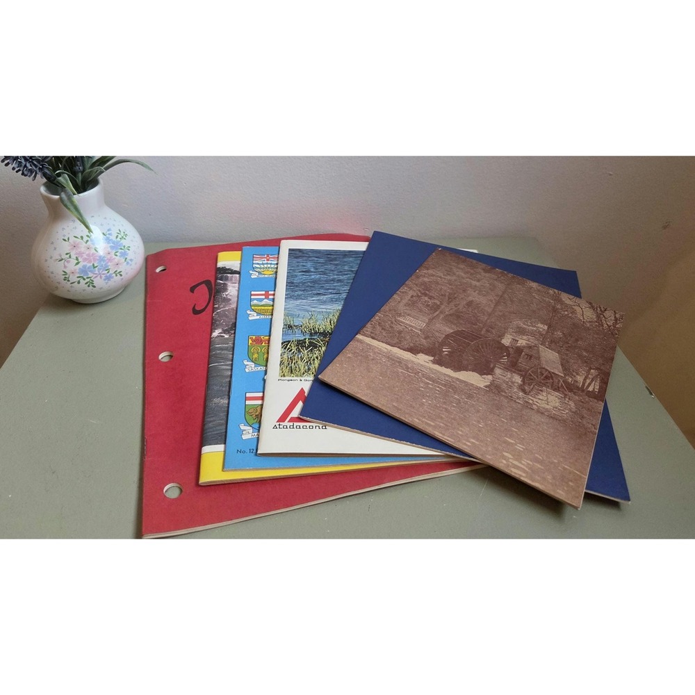 Lot of 6 Vintage Canadian School Notebooks – Unused Hilroy Retro Stationery